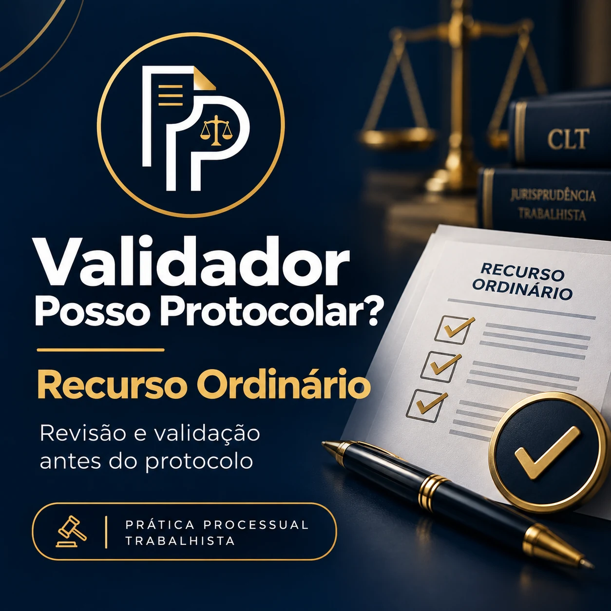 Capa do Validador Posso Protocolar? — Recurso Ordinário